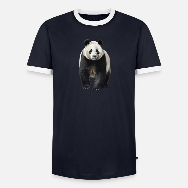 Le panda géant T-shirt contrasté Homme