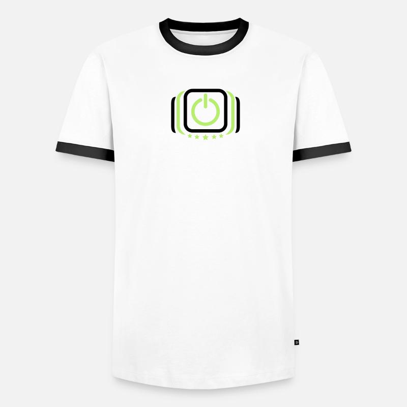 Power on off on off switch Men's Ringer Shirt