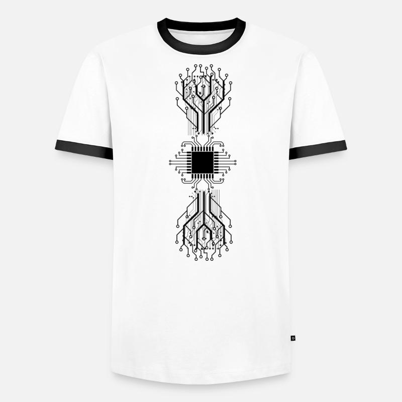 electrician electrical electronics occupation voltage CPU Men's Ringer Shirt