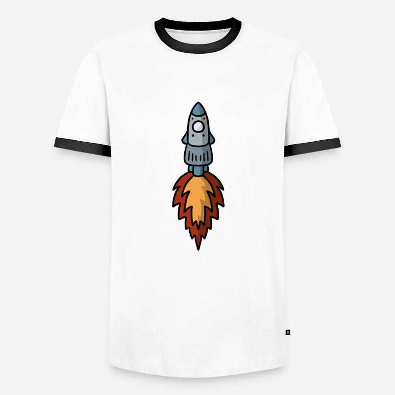 Rocket Rocket Fusée - Space space Men's Ringer Shirt