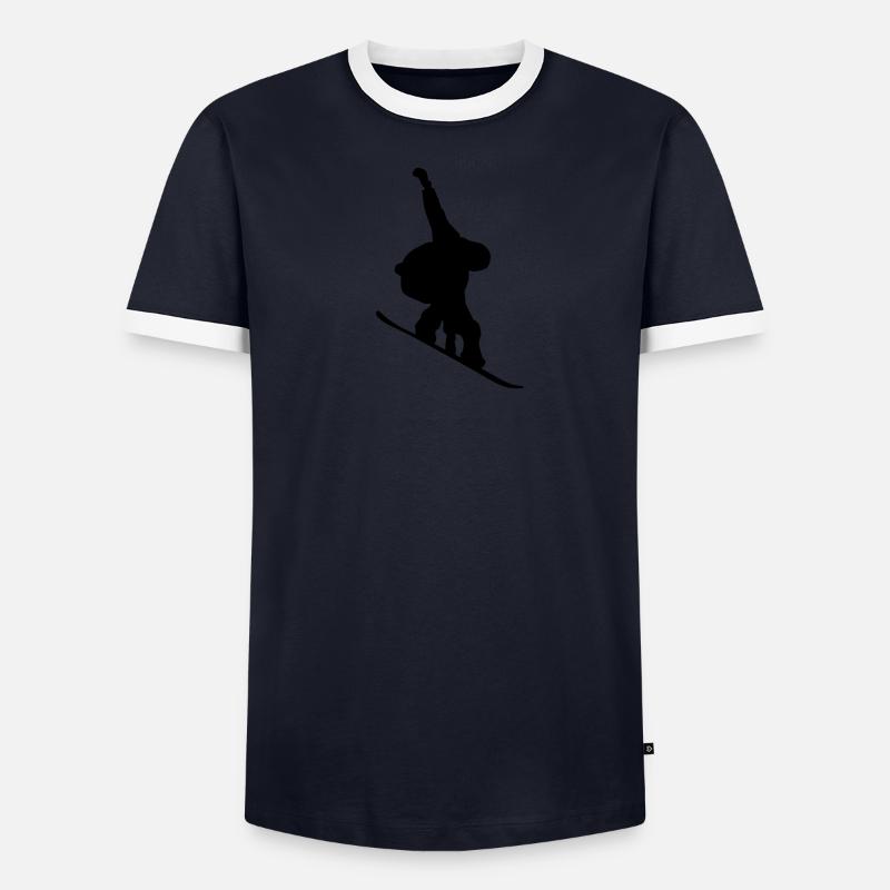 Snowboarder T-shirt contrasté Homme