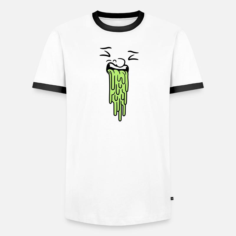 puking face Men's Ringer Shirt