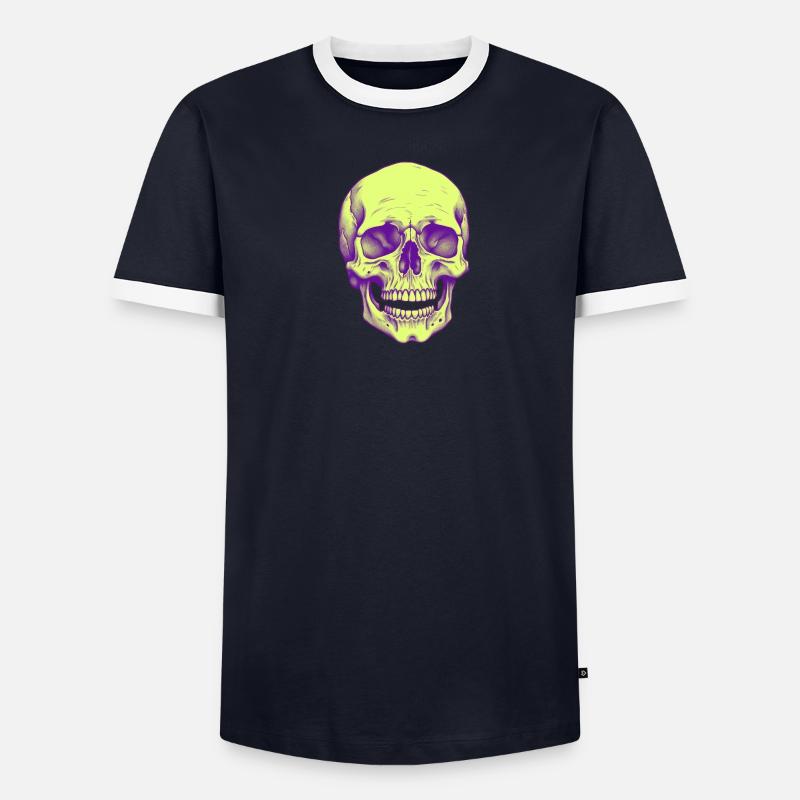 💀 Sublimé Neon Technocrat Männer Kontrast-T-Shirt