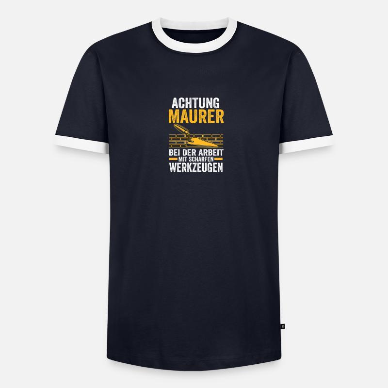 Master Bricklayer Journeyman Bricklayer - Men's Ringer Shirt - undefined