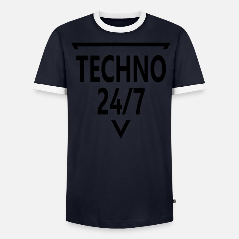 Techno - musique techno T-shirt contrasté Homme