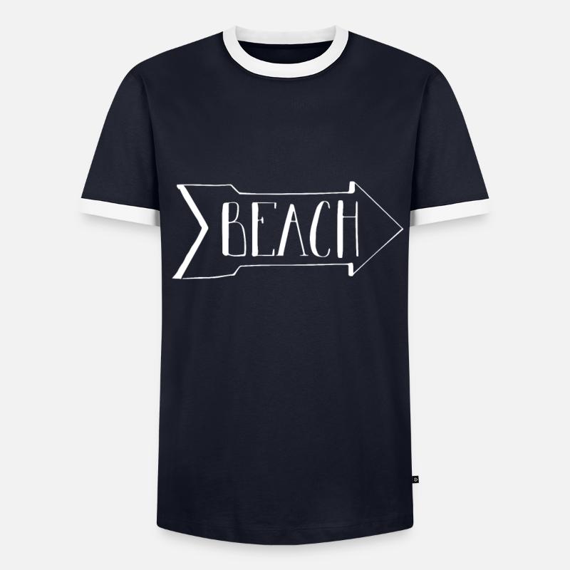 Plage - à la plage T-shirt contrasté Homme