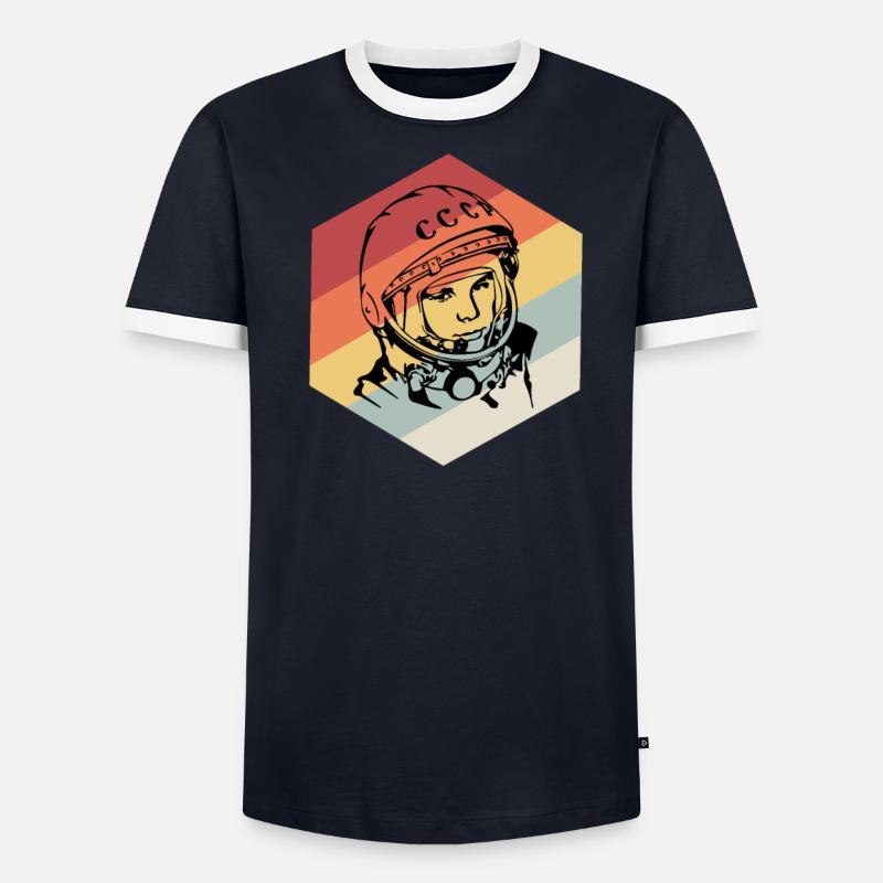 Astronaute spatial T-shirt contrasté Homme