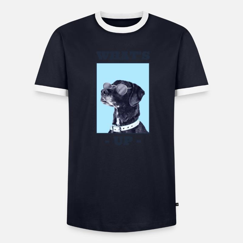 Un chien sympa T-shirt contrasté Homme
