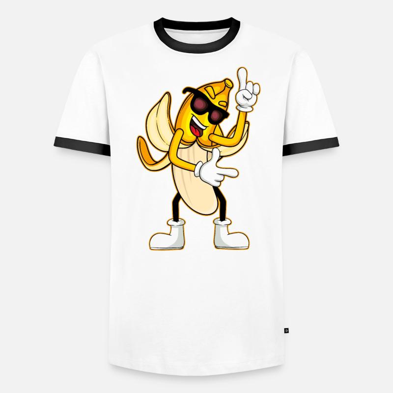 FKK Striptease Banane Nackte Striptease Banane Männer Kontrast-T-Shirt