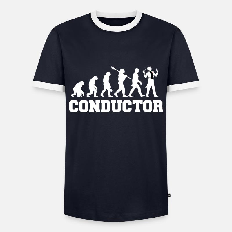 Dirigent Evolution Orchester Konzert Musik - Männer Kontrast-T-Shirt - 