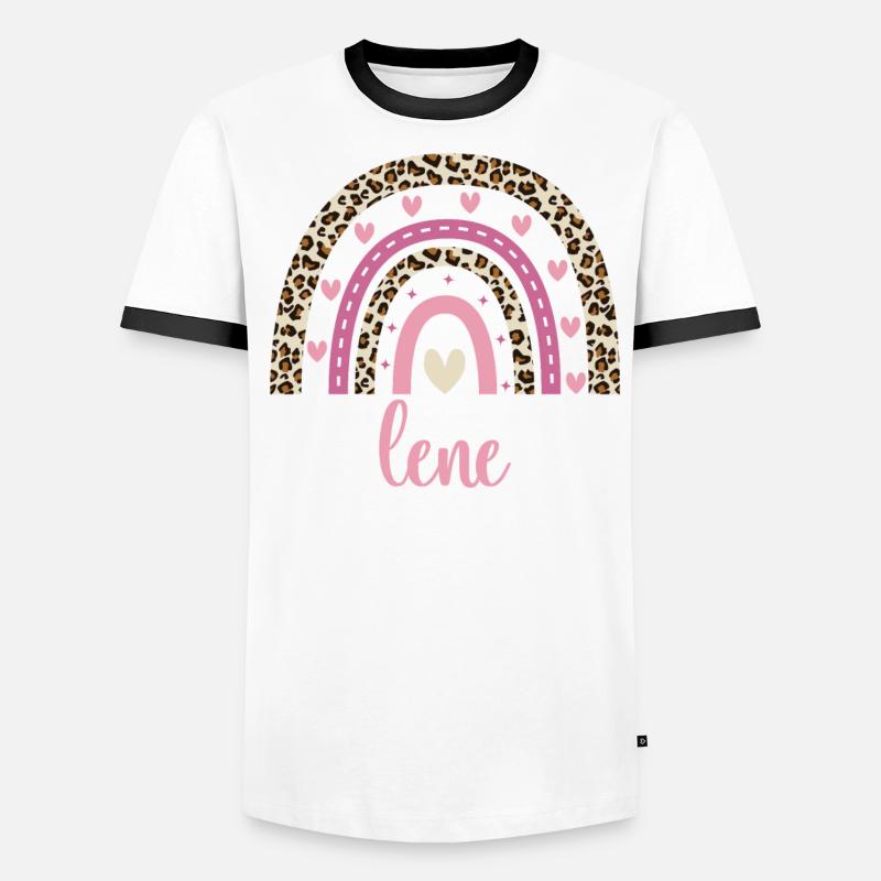 Lene Regenbogen Name Geburtstag Lene Männer Kontrast-T-Shirt