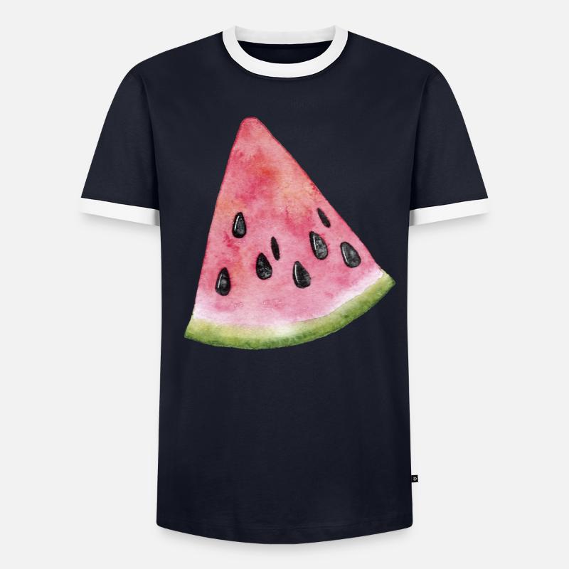 Pastèque Melon T-shirt contrasté Homme