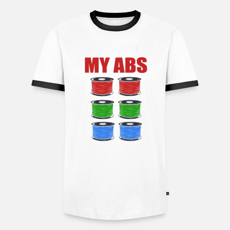 Impression 3D Amateurs d’impression 3D Machine d’imprimante 3D T-shirt contrasté Homme