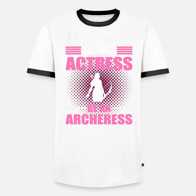 Bogenschiessen Bogenschütze Bogen Pfeil Bogenschüt Männer Kontrast-T-Shirt