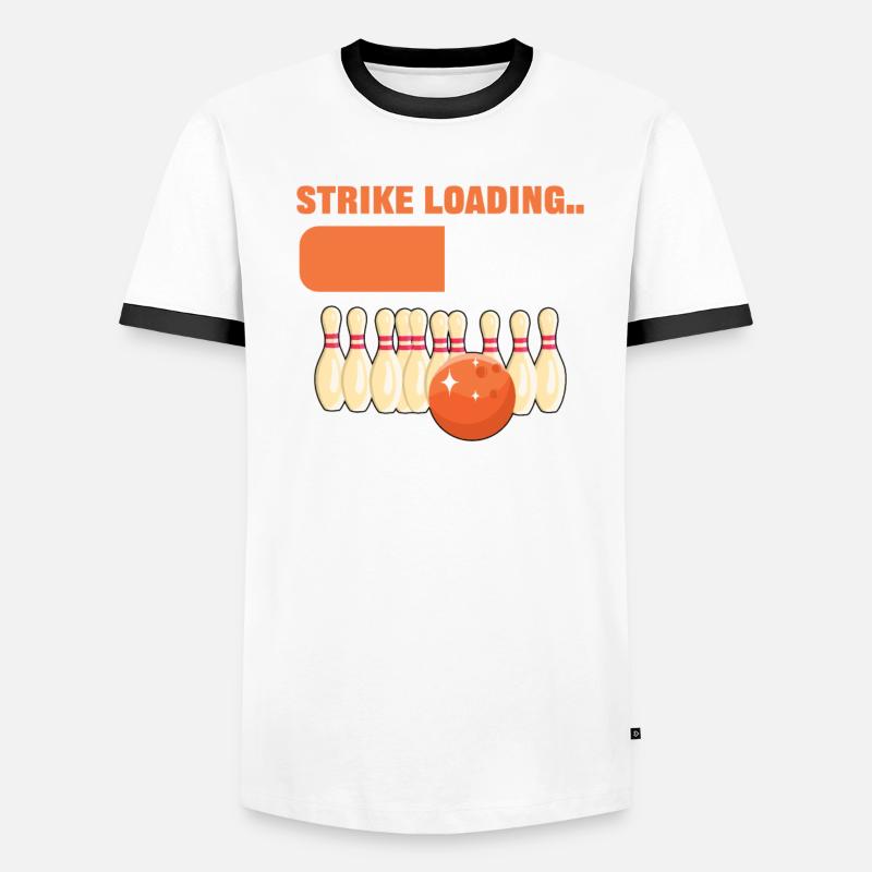 Strike Loading Please Wait Bowling Bowler Männer Kontrast-T-Shirt