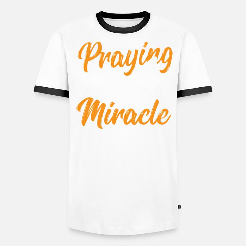 Prier pour un pasteur miracle T-shirt contrasté Homme