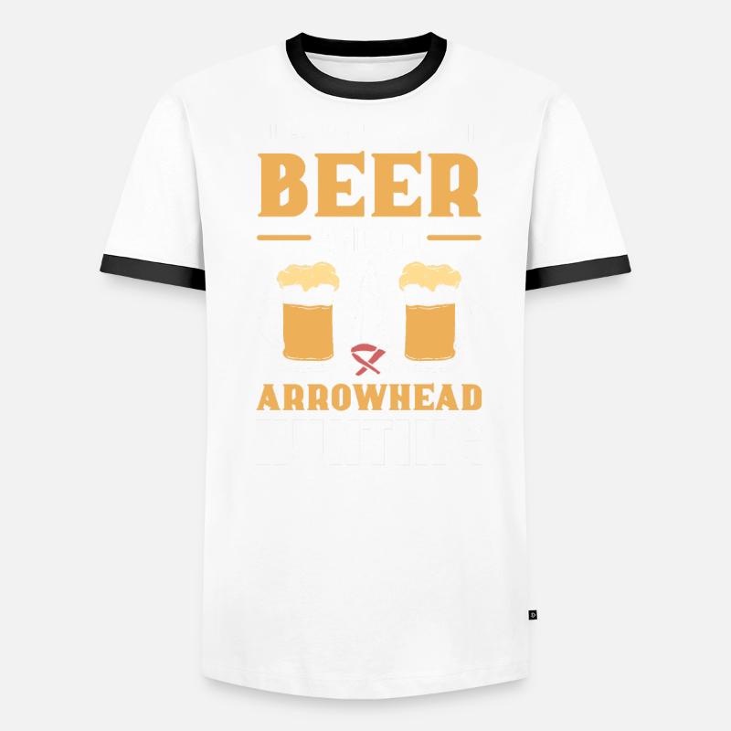 Pfeilspitzenjagd Pfeilspitzen-Jagd Pfeilspitzen-Sa Männer Kontrast-T-Shirt