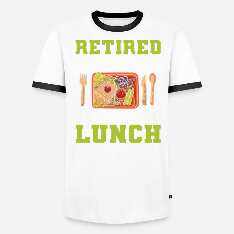 Cafeteria Mitarbeiter Cafeteria-Worker Pensioniert Männer Kontrast-T-Shirt