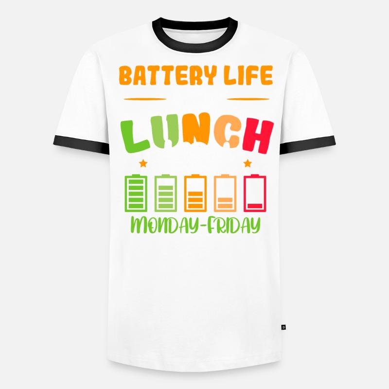 Cafeteria Mitarbeiter Cafeteria-Worker Pensioniert Männer Kontrast-T-Shirt