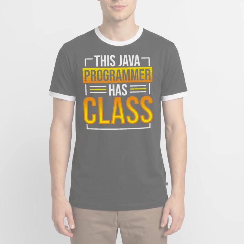 This Java Programmer has Class Programming Coding Männer Kontrast-T-Shirt