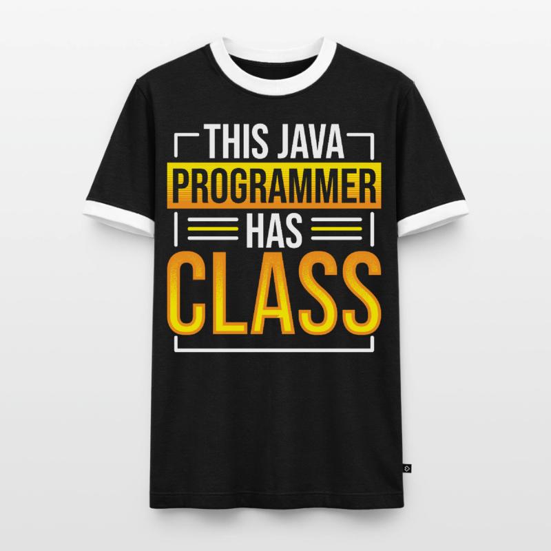 This Java Programmer has Class Programming Coding Männer Kontrast-T-Shirt