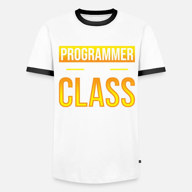 Ce programmeur Java a un codage de programmation de classe T-shirt contrasté Homme