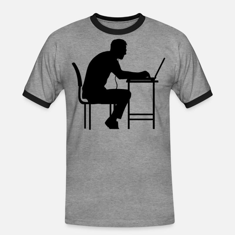 Software Developer Software Development - Men's Ringer Shirt - heather grey/black