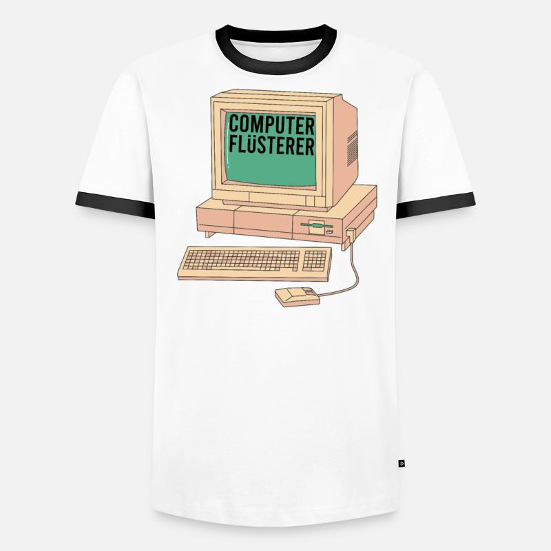 Informatik Computer Programmierer Entwickler Coder Männer Kontrast-T-Shirt