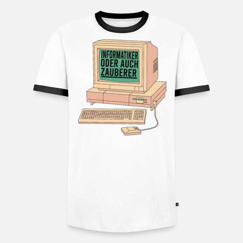 informatiker Informatik Computer Programmierer Männer Kontrast-T-Shirt