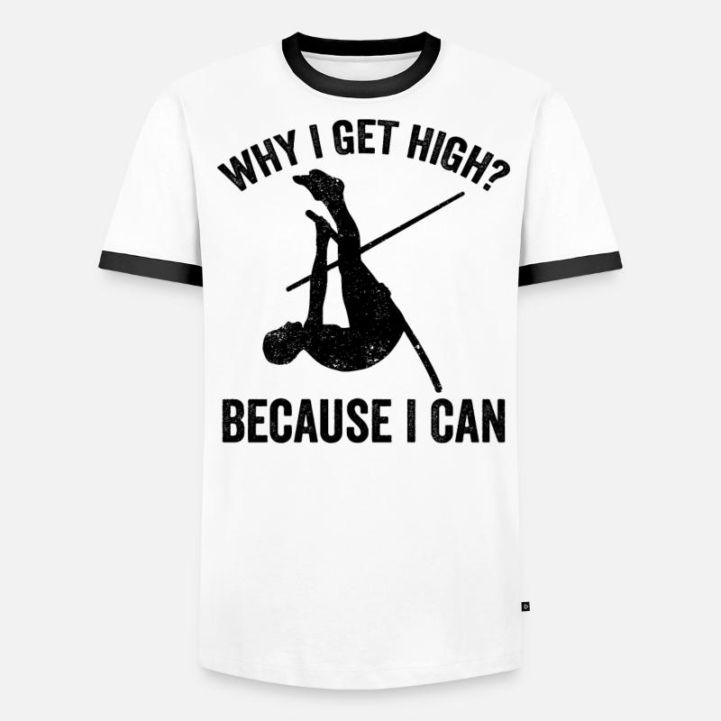 Fun Pole Vault Pole Vault Pole Vault Men's Ringer Shirt