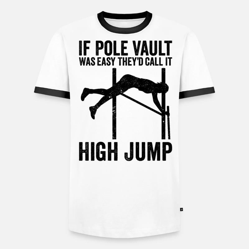 Fun Pole Vault Pole Vault Pole Vault Men's Ringer Shirt