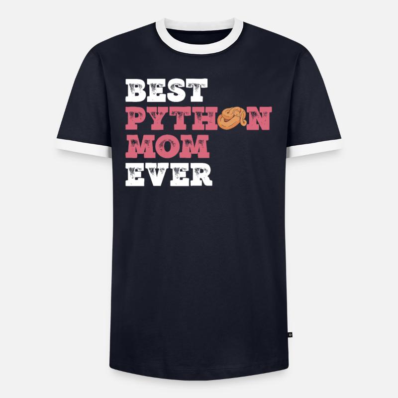 Königspython Mutter Banane Königspython Mama - Männer Kontrast-T-Shirt - undefined