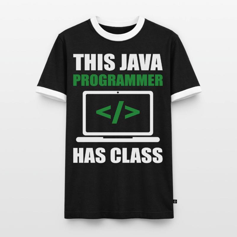 This Java Programmer has Class Programming Coding Männer Kontrast-T-Shirt