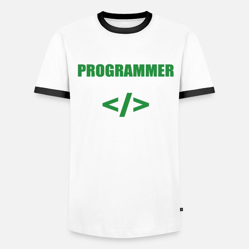 Ce programmeur Java a un codage de programmation de classe T-shirt contrasté Homme