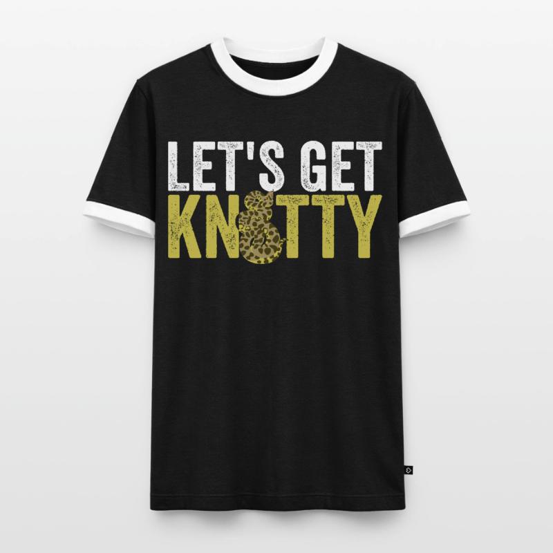 Königspython Boule de banane Python T-shirt contrasté Homme