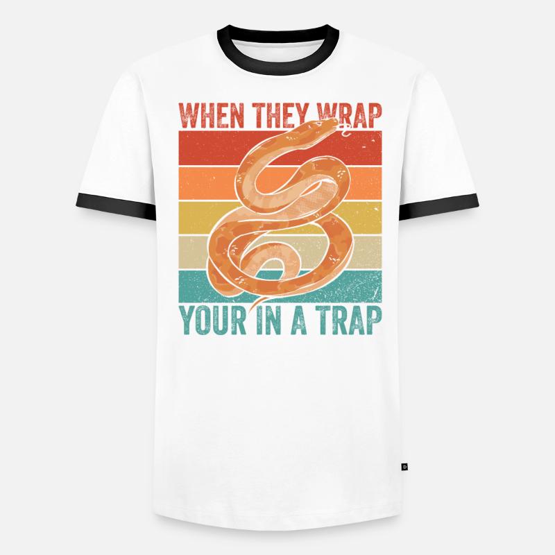 Königspython Banana Ball Python Men's Ringer Shirt