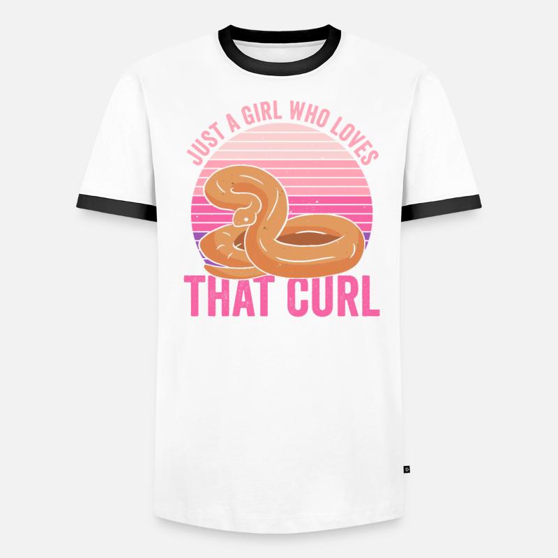Königspython Mädchen Banana Ball Python Mädchen Men's Ringer Shirt