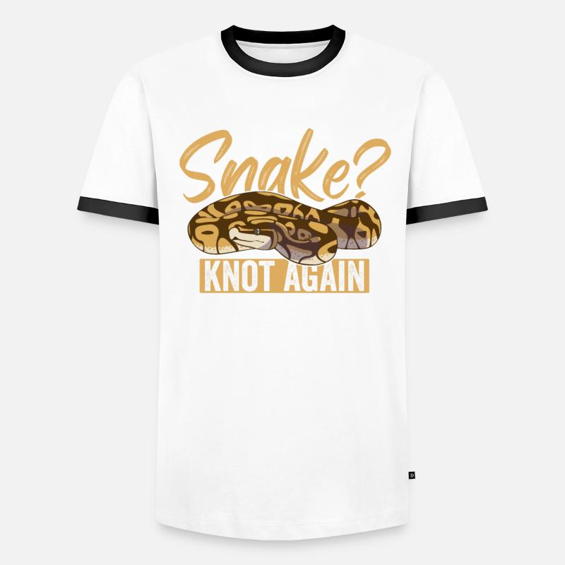 Königspython Ball Python Männer Kontrast-T-Shirt