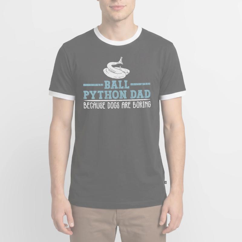 Königspython Papa Königspython Banana Ball Python Men's Ringer Shirt