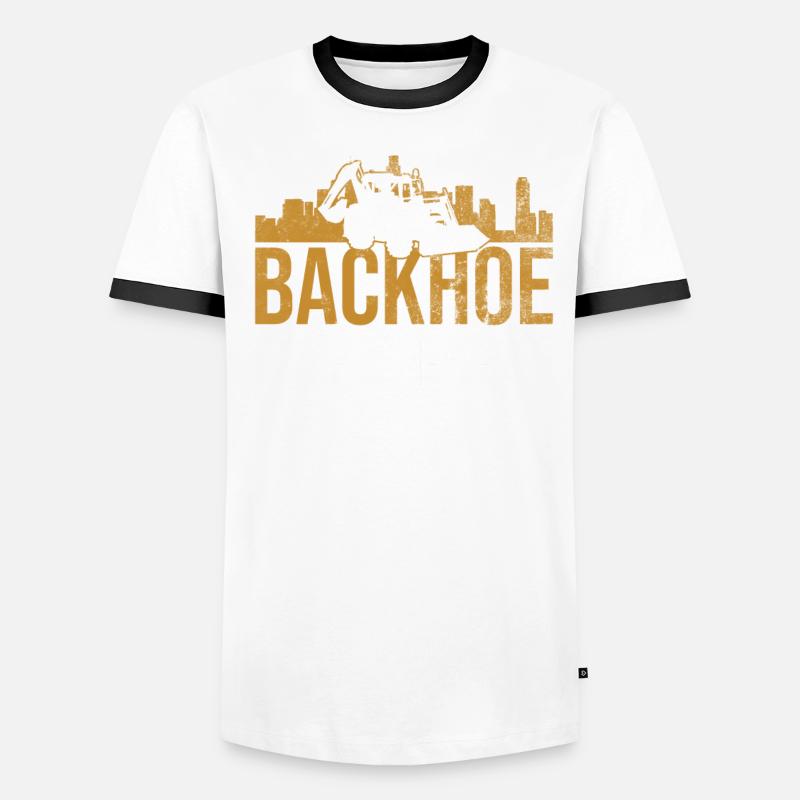 Baggerfahrer Bagger T-shirt contrasté Homme