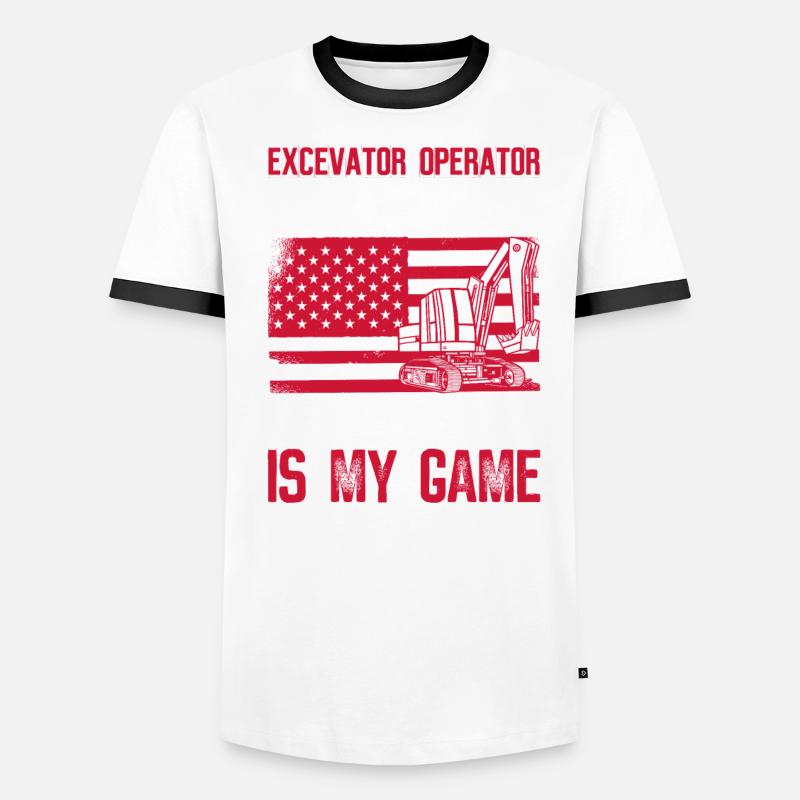 Baggerführer Bagger Baggerfahrer T-shirt contrasté Homme