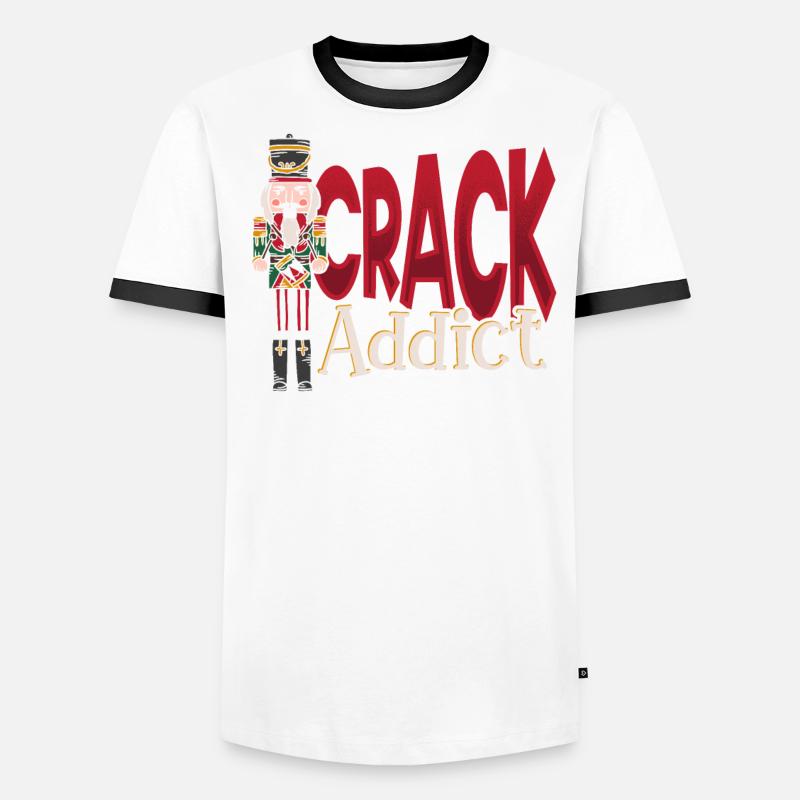 Crack Addict Nutcracker Christmas Squad Ballet Männer Kontrast-T-Shirt