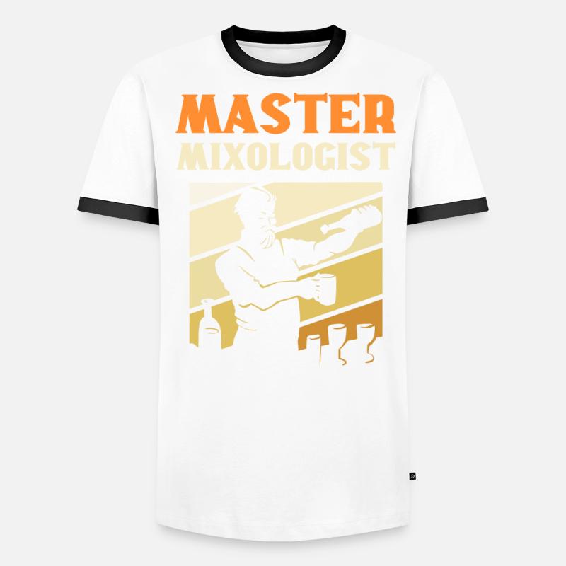Master Mixologist Bartender Barkeeper Men's Ringer Shirt