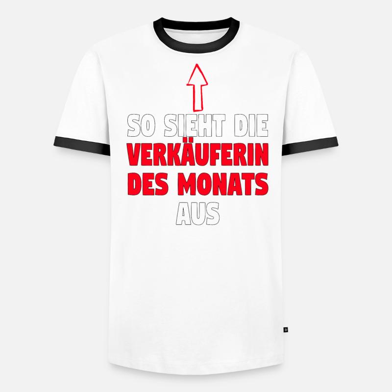 Verkäuferin Muttertag Einzelhandel Verkäufer Männer Kontrast-T-Shirt