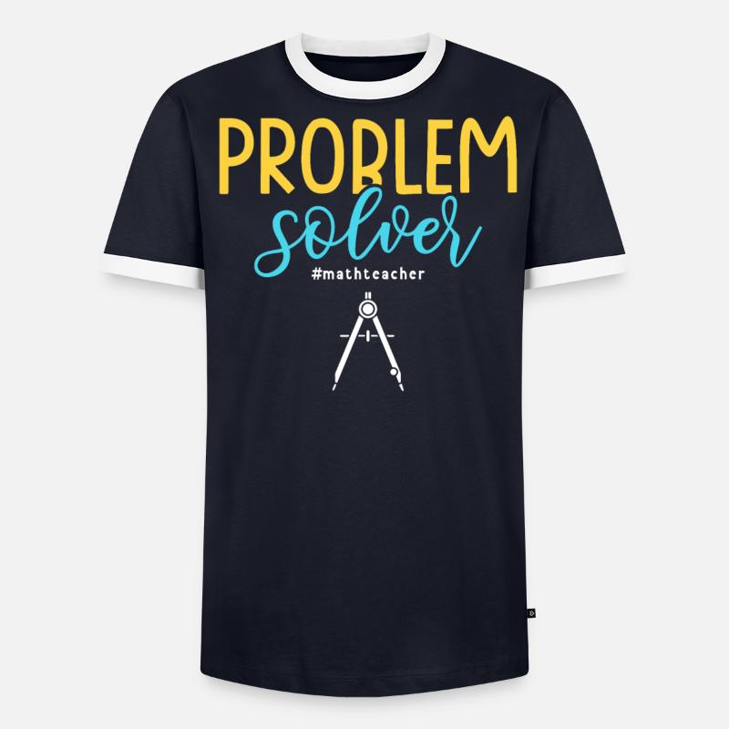Problem Solver #mathteacher Math Teacher - Männer Kontrast-T-Shirt - undefined