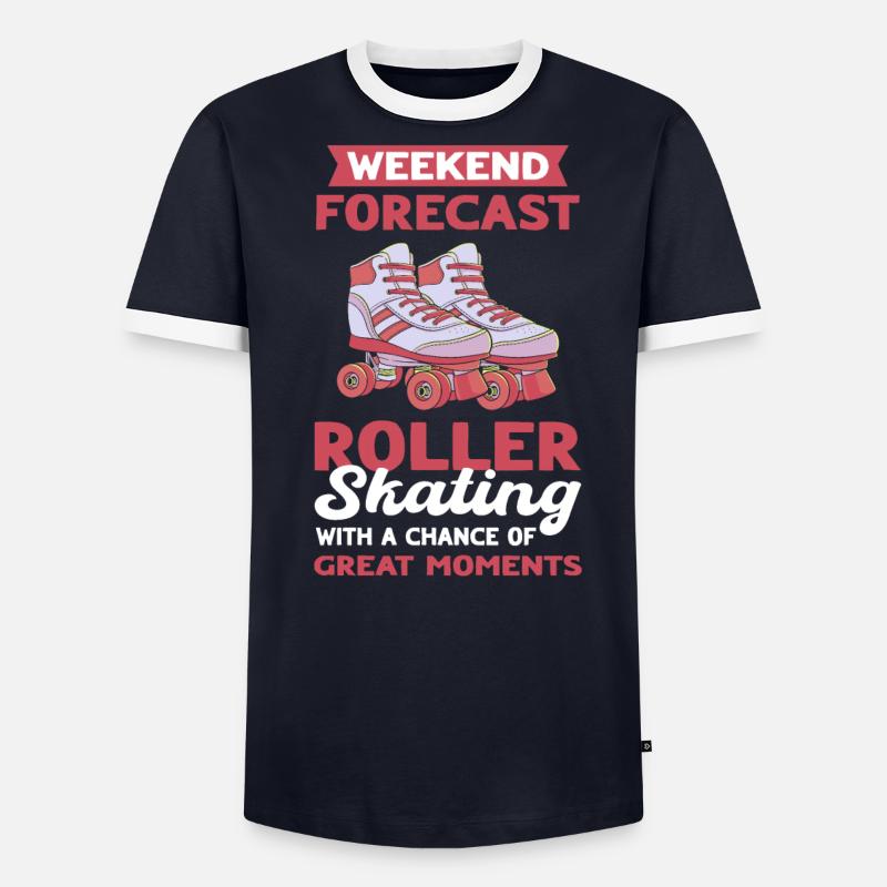 Roller Skating Roller Derby Roller Skating Roller Roller T-shirt contrasté Homme