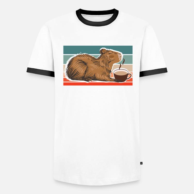 Capybara Capybara Amis Capy Cappybara T-shirt contrasté Homme