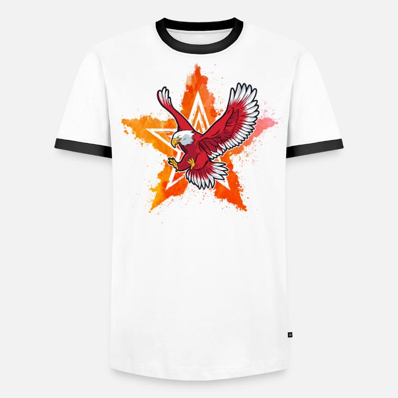 July 4 Eagle Men's Ringer Shirt