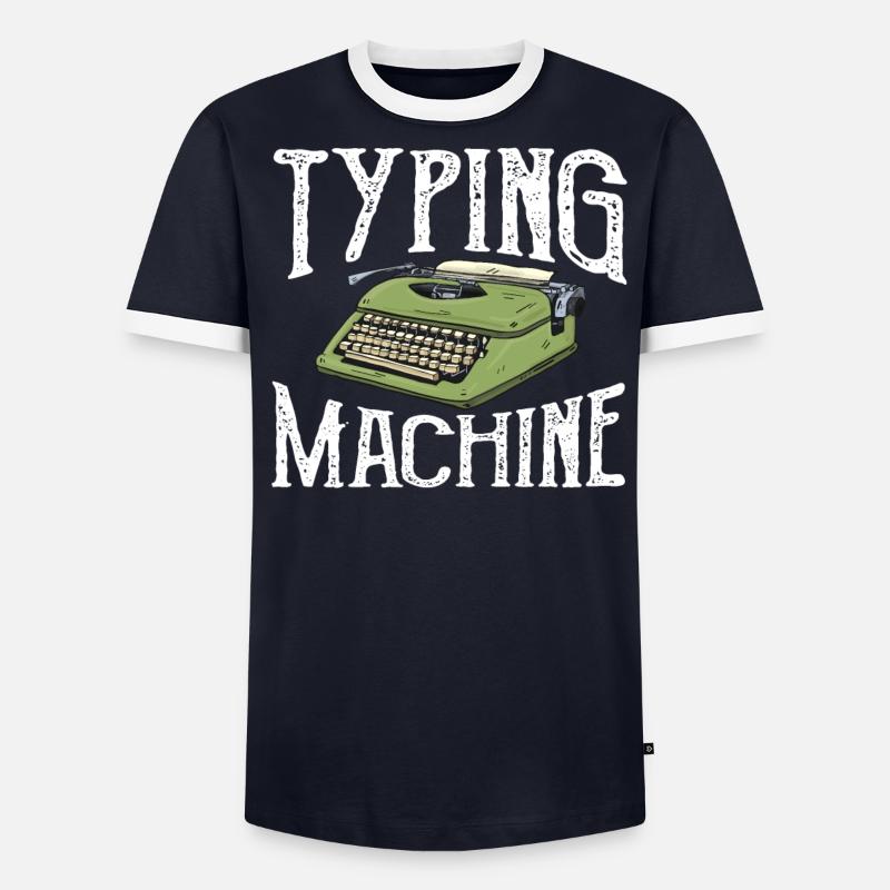 Autore Typewriter Typewriter - Maglietta Contrast da uomo - undefined