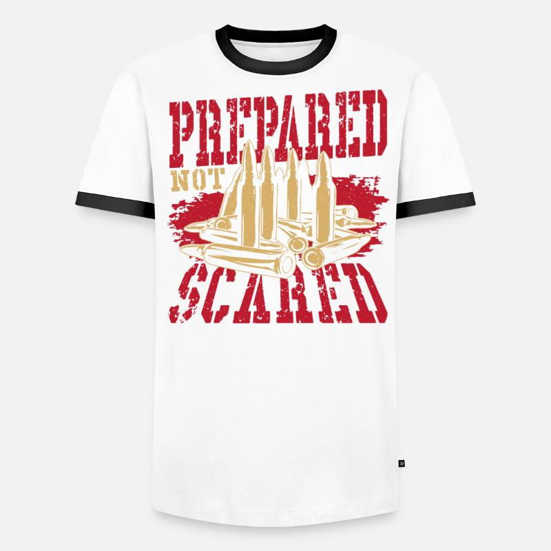Préparé, pas effrayé 2. T-shirt contrasté Homme